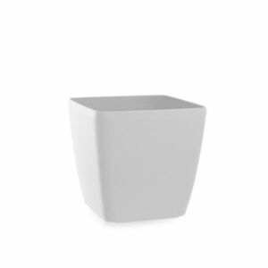Flower Lover Quadrato Easy matt fehér virágcserép, 24 cm, fehér, 24 cm kép