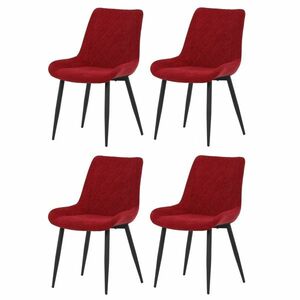 DCL-218 RED2 étkezőszék szett, 4 db, piros kép