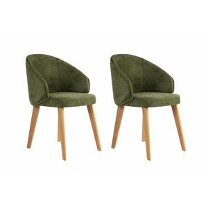 Bentley Green and Light Oak étkezőszék szett, 2 db, zöld kép