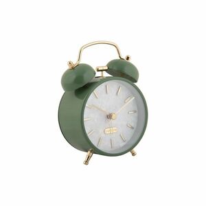 Karlsson 6009DG design ébresztőóra, zöld, átmérő12 cm kép