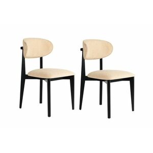 Lionte Beige and Black étkezőszék szett, 2 db, bézs kép