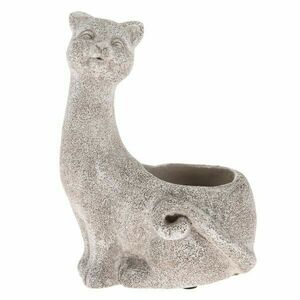 Beton virágcserép Macska, szürke, 16, 5 x 22 x 13, 5cm kép