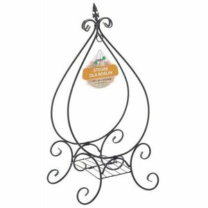 Aldotrade N5516 növényállvány, 49 x 34 x 101, 5 cm, fekete kép