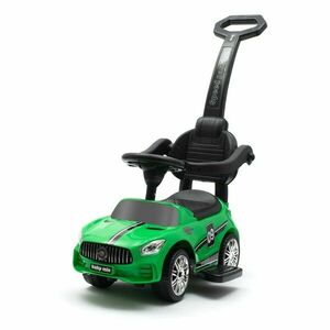 Baby Mix gyerek futóbicikli hanggal és vezetőrúddal Racer, zöld, zöld kép