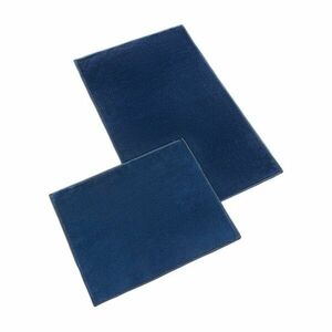 Bellatex Fürdőszoba szőnyeg szett, kivágás nélkül BANYGOLD sötétkék, 60 x 100, 60 x 50 cm, sötétkék kép