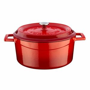 LAVA Metal Öntöttvas edény, átmérő 24 cm, piros, 4, 5 l kép