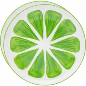 Altom Tropicana kerámia tányérkészlet lime 20 cm, 2 db, zöld kép