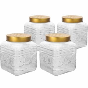 Altom Üvegedény szett arany fedéllel Daisy 1, 8 l, 4 db, 1, 8 l kép