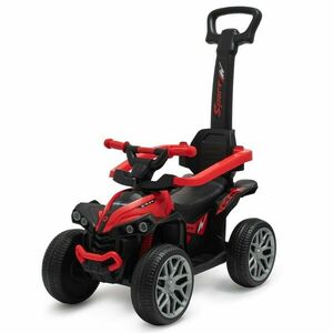 Baby Mix Mega Prime EVA futóbicikli vezetőrúddal, piros, piros kép