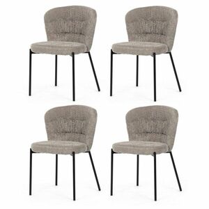 Bouclé CT-W1077 LAN2 étkezőszék szett, 4 db, bézs kép