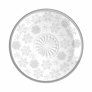 Altom Üveg desszert tál Snowflakes 17, 5 cm kép