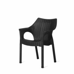 Cambridge Night rattan szék 61 x 54 x 80 cm, fekete kép