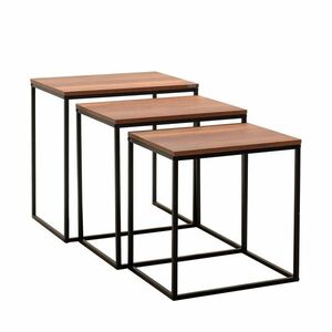 SHP 933 Walnut tárolóasztal, 3 db, világosbarna kép