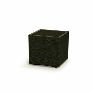 MADERA SQUARE ECO WOOD virágtartó 38, 5 cm, sötétbarna, sötétbarna, L kép