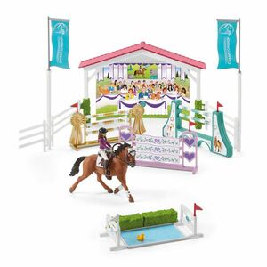 Schleich 42440 Versenypálya lovakkal ésápolónőkkel, mozgatható ízületekkel kép