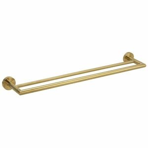 Sapho XR401GB X-Round Gold dupla törülközőtartó 60x 12 cm, arany kép