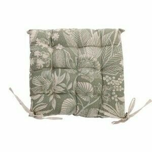 Steppelt Sitzkissen mit Blumenmuster, grün, 40 x40 cm kép