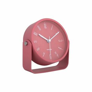 Karlsson 5989RD design ébresztőóra, piros, átmérő12 cm kép