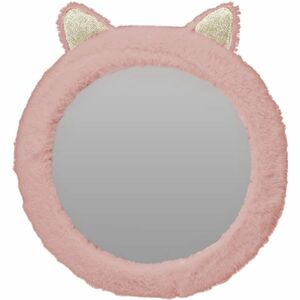 Bolyhos tükör füllel, rózsaszín, 31 cm, rózsaszín kép