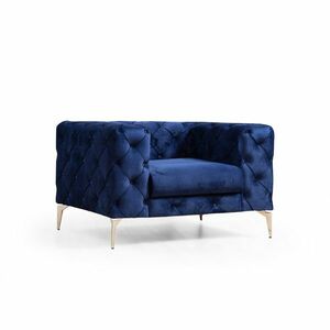 Como Navy Blue fotel, sötétkék kép
