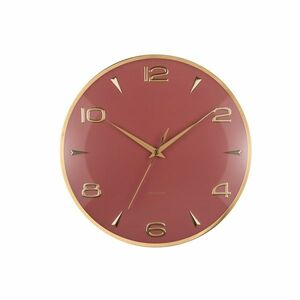 Karlsson 6017RD dizájner falióra, piros, átmérő: 40 cm kép