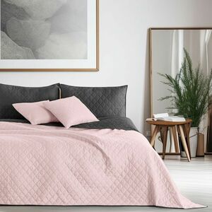 DecoKing Axel ágytakaró rózsaszín/acél, 170 x 210 cm, rózsaszín, 170 x 210 cm kép