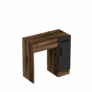 Inci Light Walnut kozmetikai asztal, sötétbarna kép