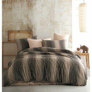 BedTex Pamut ágynemét Oberon barna, 220 x 200 cm, 2 db 70 x 90 cm, barna kép