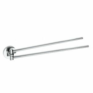 SAPHO XR405 X-Round dupla törülközőtartó, forgatható, 42 cm, ezüst kép