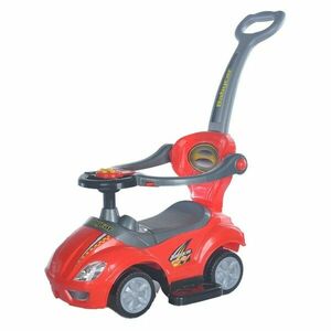 Baby Mix Mega Car 3 az1- ben futóbicikli vezetőrúddal, piros, piros kép
