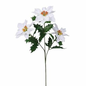 Mű mikulásvirág fehér, 55 cm kép