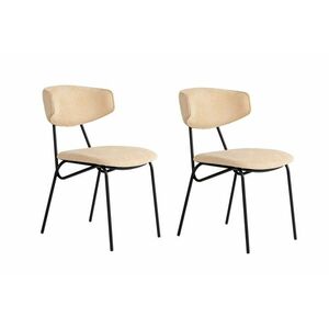 Nancy Beige and Black étkezőszék szett, 2 db, bézs kép