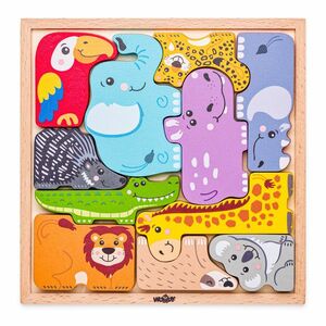 Woody Állatok puzzle a táblán kép