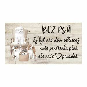 Bohemia Gifts Dekoratív kép - Kutyaszív kép