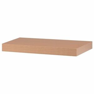 Fali polc P-023 BUK natúr bükkfa, 40 x 24 x 4 cm, barna kép
