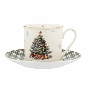 Altom Christmas Tree porcelán csésze és csészealj260 ml kép