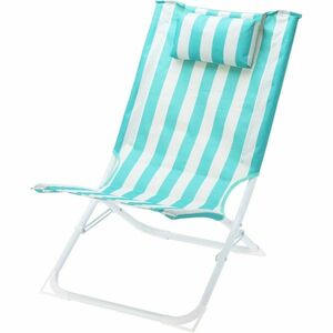 Összecsukható strandszék csíkokkal, zöld, zöld kép