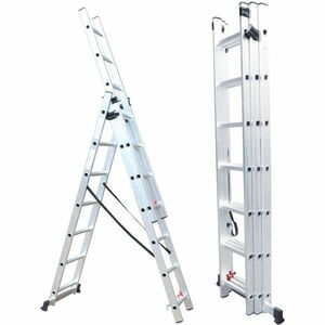 Fieldmann FZZ 4307 háromrészes létra, 3 x 7 fok kép