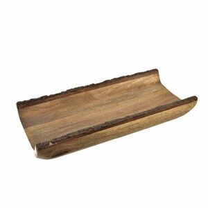 InDecor Dekoratív tál mangófából, kéregrel, 40 x18 x 6 cm kép
