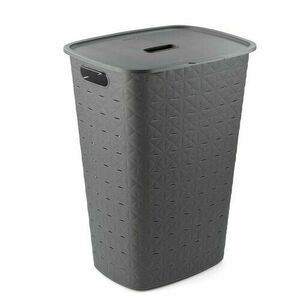 Curver Softex szennyeskosár 56 l, sötét szürke, sötétszürke kép