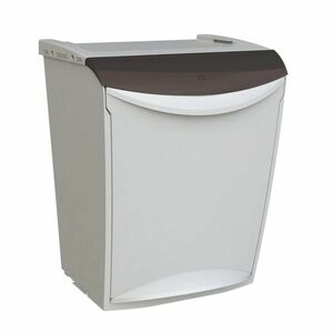 Denox Ekosystem Szelektív hulladékgyűjtő szemetes25 l, szürke - vegyes, szürke kép
