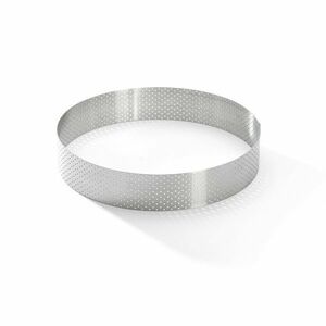 De Buyer 3098.07 perforált torta kerek keret 18, 5 cm, rozsdamentes acél kép