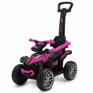 Baby Mix Mega Prime EVA futóbicikli vezetőrúddal, rózsaszín, rózsaszín kép