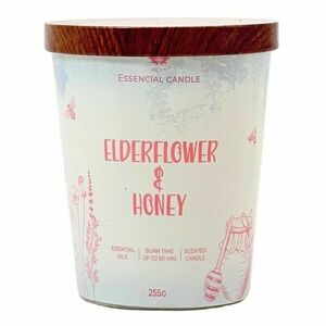 Arome Elderflower & Honey gyertya üvegben, fémfedéllel 255g, rózsaszín kép