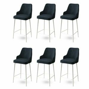 Enox Anthracite bárszék szett, 6 db, antracit, 6 db kép