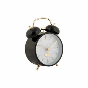 Karlsson 6009BK design ébresztőóra, fekete, átmérő12 cm kép