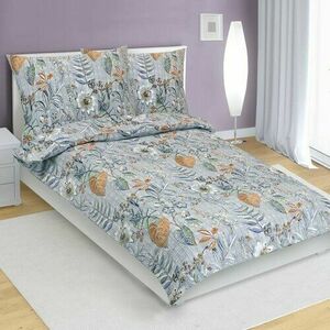 Bellatex Levelek krepp ágyneműhuzat lila, 140 x 220 cm, 70 x 90 cm, 140 x 220 cm, 70 x 90 cm kép