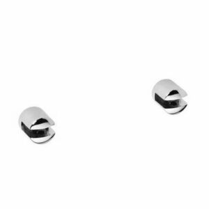 SAPHO XR008 X-Round üvegpolc tartó 8 mm, ezüst kép