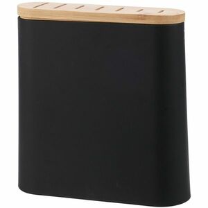 EH Késállvány bambuszfedéllel 23 x 8 x 23, 5 cm, fekete kép