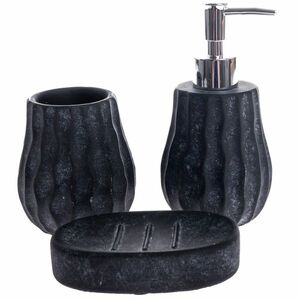 Douche cement fürdőszobai készlet3 db, fekete kép